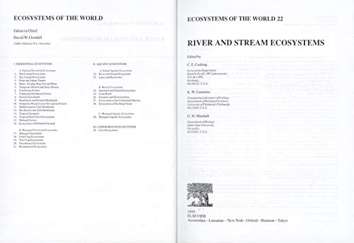 River and Stream Ecosystems (Ecosystems of the ... 0444888225 Book Cover