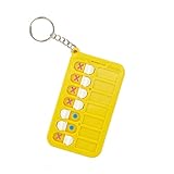 ZBJBinCH Reminder Board for The Elderly, ADHD Tools for Kids Portable Visual Schedule for Kids School Bag Pendant Detachable Daily Task Planning Pad with Stickers for Kids (Bright Yellow)