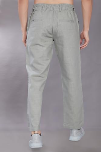Image of DIVISIVE Men's Relaxed Fit Cotton Linen Blend Trousers