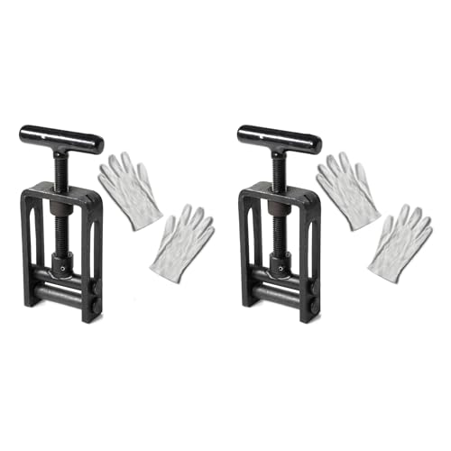 HAWETICO 2-Pack Pipe Squeeze-Off Tool for Plastic Tubing 0–1.26 in (0–32 mm) – Steel Alloy Clamp for MDPE/PE/PEX Water Pipes & Main Feed Lines – Instantly Isolates Flow