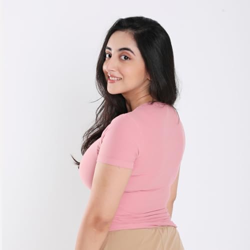 Image of Terractive Women's Cuddle Baby T - Soft Premium Cotton Half Sleeve Tee - Stretch Fit Tagless Comfort Lightweight Breathable Everyday Wear Casual Top for Lounging Layering or Outings