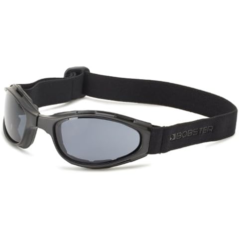 Bobster Crossfire Small Folding Goggles, Black Frame/Smoked Anti-Fog Lens Cover