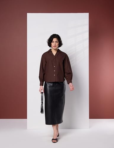 Image of Symbol Premium Women's Oversized Smart Casual Cotton Shirt (Available in Plus Sizes)