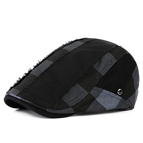 Coiffe à bord large de style check pour la protection solaire d'été