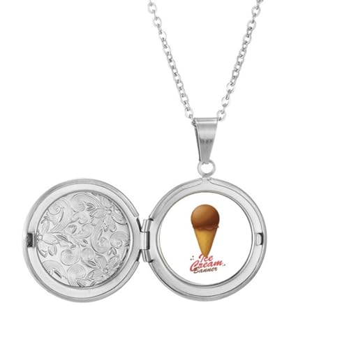 Collier médaillon marron Chote Ice CS bijou tendance