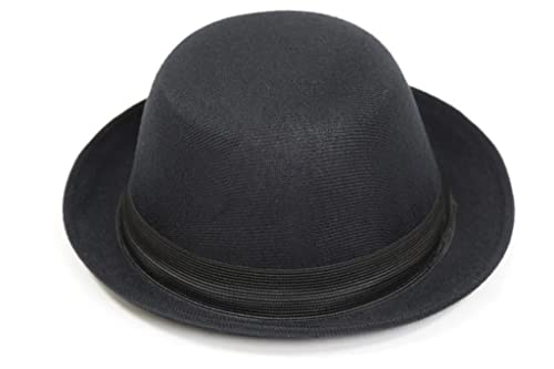 Chapéu Coco Chaplin Clássico Preto Estiloso - Chapelaria Vintage - M