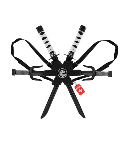 Morph - BPA Free - Ninja Costume Accessories with Ninja Swords for Kids with Back Strap Kids Swords for Boys