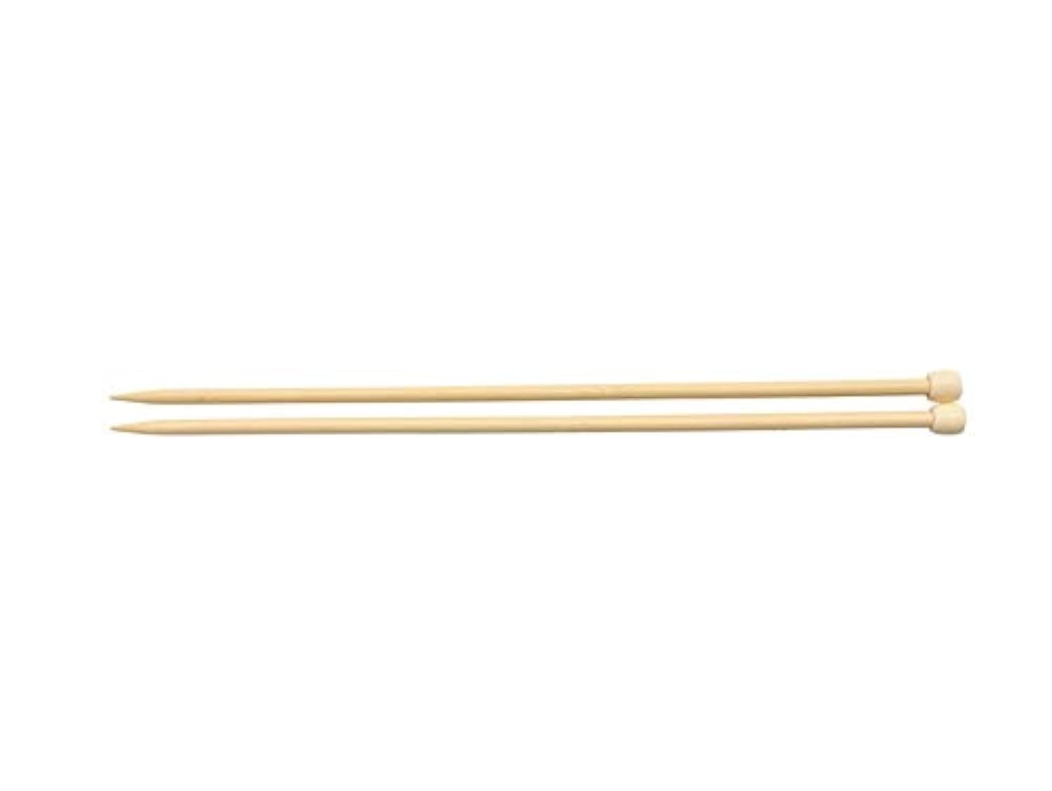 GLOREX Bamboo Knitting Needles, 7 mm, 35 cm, Natural, 7 mm