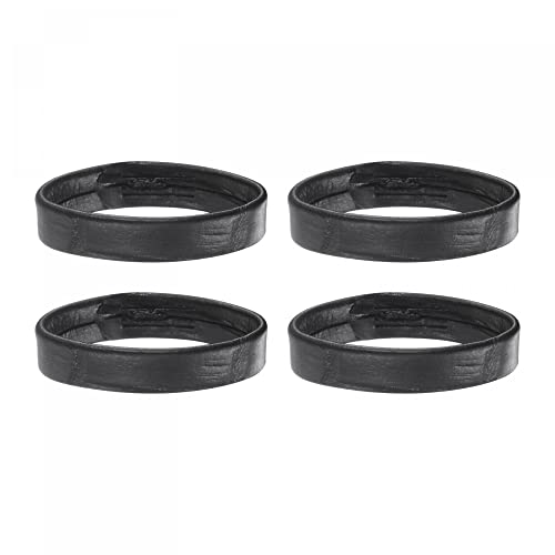 sourcing map 4 trabillas de piel sintética de repuesto para correa de reloj de 21 mm de ancho, color negro