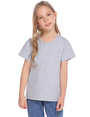 Greatchy Girls 3 Pack T-Shirts Short Sleeve Crew Cotton Summer Tees #TOP4