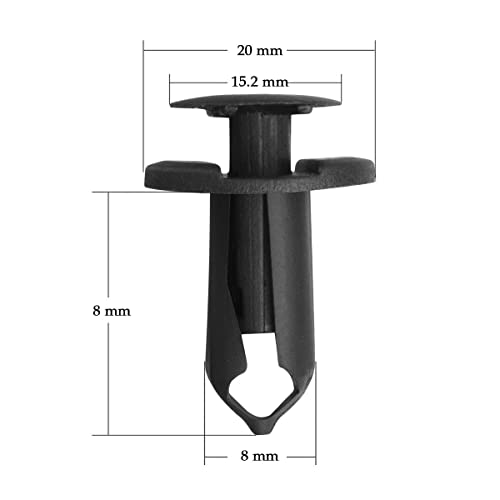 Partssquare 20Pcs Car Retainer Clips Fender Liner Fastener Rivet Push Type Clips Nylon Bumper Retainer Fastener Clamps Compatible With Fiesta Fusion Challenger Durango Journey Viper 21030249 #TOP1