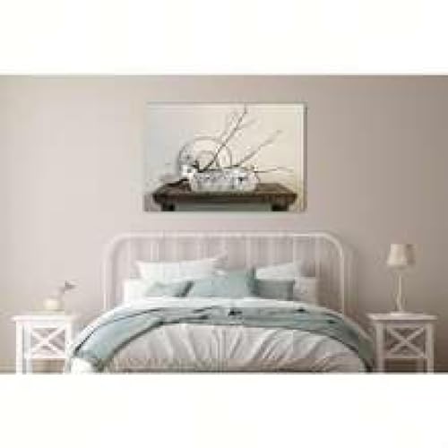 Toile murale fleurs de ferme de qualité supérieure avec cadre 21x30 - 3