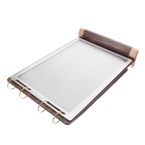 Porte-menus de table en bois de noyer présentoirs pour restaurants et flyers