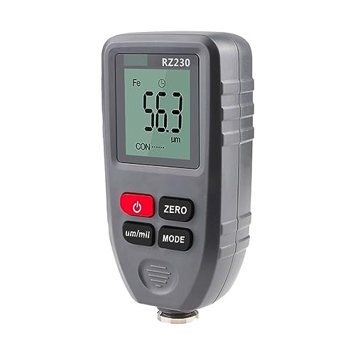 Paint Thickness Meter, RZ230 medidor digital portátil de espesor de recubrimiento 0-1300um para carrocería de automóvil miniatura 3