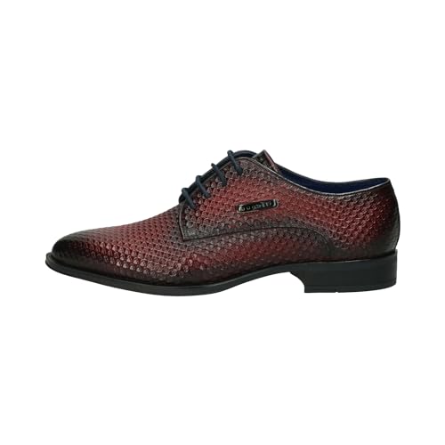 Image of Bugatti Men's Red Leather Formal Oxford Shoes