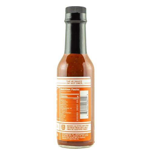 Image of Hot Ones The Classic Chili Maple Made With Natural Ingredients & Flavors From Chili Peppers & Maple Syrup, 5 fl oz Bottle (3-Pack)