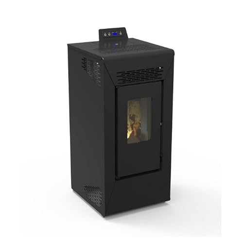 Stufa a pellet ventilata Courmayeur da 8,74 kw Nero