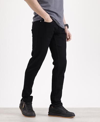 Image of WROGN Men's Cotton Stretch Jeans | Slim Tapered Fit