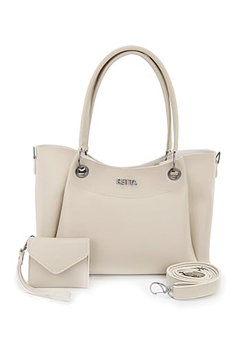 Bolsa feminina tiracolo média Retta (Marfim)