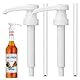 2 Stück Dosierpumpe zum Drinks,Sirup Spender Wiederverwendbar Pumpkopf,Pumpspender Aufsatz Set,für 700ml Monin Sirup Glas Flasche des Ersatzpumpe,Kompatibel Monin Sirup Pumpe,Einmal Drücken 10 ml
