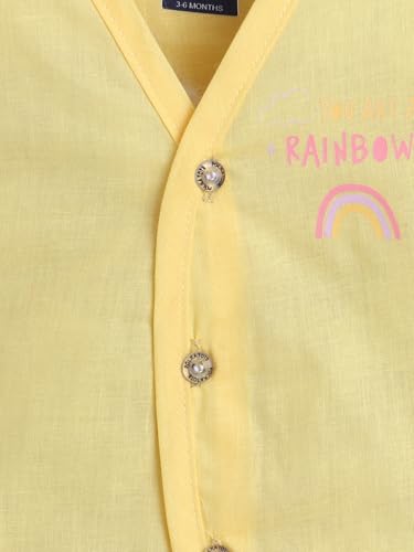 Image of POLKA TOTS Muslin Jhabla for Infants | New Born Baby Clothes 0-3 Months | Newborn Baby Dress | Muslin Jablas for 0-3 Months | Clothes Set 0-6 Months | Rompers for Newborn | Onesies for 0-3 M