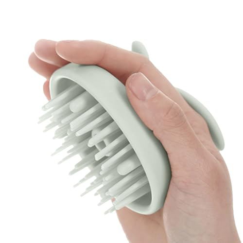 Exfoliador De Cabelludo - Cepillo Exfoliante De Silicona Para Masaje Capilar,Limpieza Profunda Antideslizante Y Relajante Para Champú Seco/Húmedo, Cuidado Capilar Graso, Uso En Casa Y Viaje