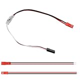 Contenu de l'emballage: 1 interrupteur RC, 1 câble JST mâle et 1 câble JST femelle.