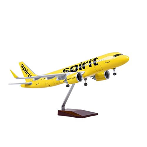 1 80 フィット A320NEO 航空機模型玩具ライトとホイールダイキャスト樹脂飛行機コレクターディスプレイ ホビープレイゲームキット
