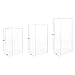 Koyal Wholesale Clear Acrylic Modern Column Pedestal Stand, 3 PC Lucite Pillars Table Display Set, Rectangle Clear Pedestal Stand, Birthday Acrylic Flower Stand Set Of 3