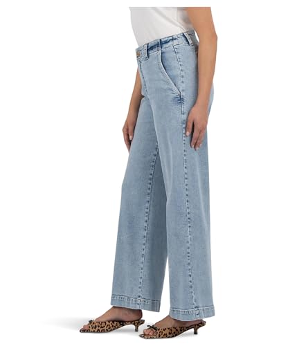 KUT from the Kloth Women's Jean High Rise Wide Leg with Trouser Pocket2