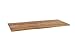 Produktbild SAM Holzplatte 160x60 cm Curt, Tischplatte aus Mangoholz massiv + raue Oberfläche, Baumkanten-Platte für Heimwerker, geeignet für Arbeitsplatten, Tische & Fensterbretter