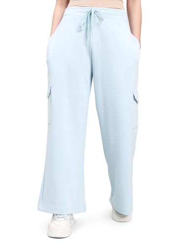 Image of GO COLORS Mostlysane Collection Scuba Cargo Sweatpants for Women | Lightweight, Mid Rise, 4 Pockets