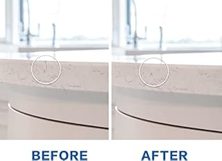 Quartz Countertop Repair Kit (White), Quick-Drying Quartz Repair Kit for Edge Chips, Cracks, Scratches, Nicks on Quartz, Granite, Marble, Porcelain and Other Natural Stone Surfaces