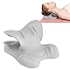 Nackenwolke, Nackenstrecker C-Form für Nacken-und Schulter Relaxer, Cloudy Neck Männer und Frauen (grau)