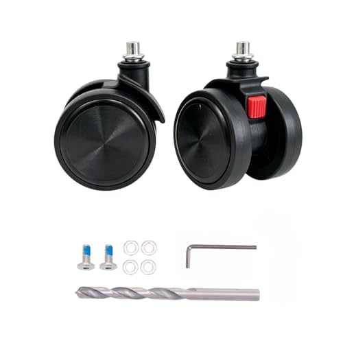 Luggage Wheels Replacement 2Pack - Detachable Durable Quiet TPU Wheels, Universal Fit for Samsonite, Ricardo, American Tourister, Calpak, Away & Travelpro Suitcases (2pack)