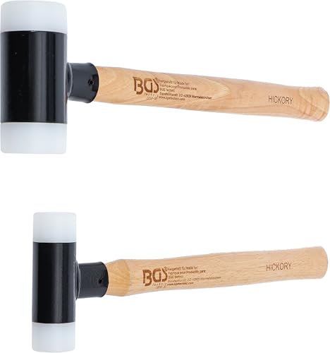 Juego De Martillos Antirrebote | Mango De Nogal | Antirrebote | Ø 30 / 45 Mm | 300 / 550 G | 2 Piezas - 3
