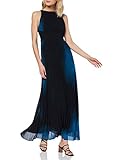 Printed Chiffon Dress APART Fashion Damen Printed Chiffon Dress Kleid für besondere Anlässe, Teal-Black, 36