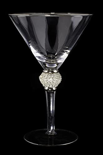 Bartata, The Star Diamond Ball Martini Glass Exquisite Martini Glasses For Home And Bar Limited Edition Stemmed Margarita, Manhattan, Cosmopolitan Cocktail Glass Inspirational Gift For Martini Lover #TOP1