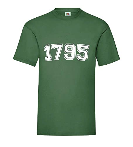 T-shirt vert bouteille homme XXXL coupe ajustée grande taille modèle 1795