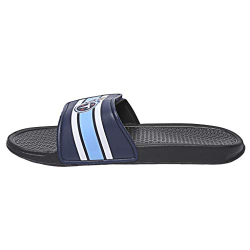 NFL Legacy Stripe Sport Slide para hombre - FFSSNFSTPLGCVC, Legacy Stripe Sport Slide Flip Flop Sandalias, Large / 4 US, Color del equipo