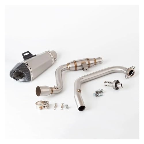 バイクマフラー スズキ ジクサー 155 GSX150F 用 オートバイ用排気ヘッダー ミッドリンクパイプ スリップオンマフラー DBキラー付き オートバイ用排気システム エキゾーストパイプ(A9)