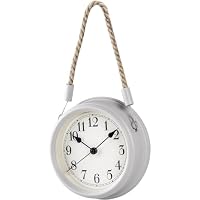 Technoline Lifestyle wall clock WT7130, tin clock, decorative wall clock, nostalgia, maritime, with cord, grey, 22 cm