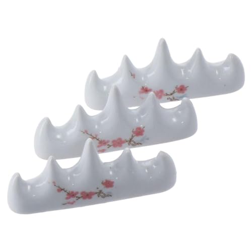 Image of 3Pcs Paint Brush Rest Stand,Ceramic Brush Holder,Pen Rack Rest Stand,Calligraphy Brush Holder for Art, Brush