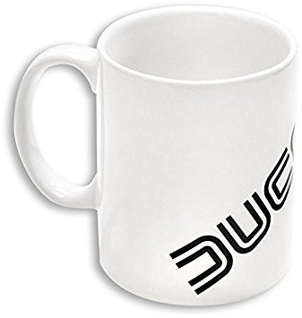 Ducati 80's Eighties Logo Giugiaro Coffee Tea Ceramic Mug White 987694010
