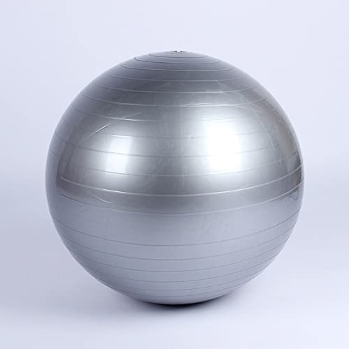 Pelota De Yoga Bola de Yoga Helada a Prueba de explosiones a Prueba de explosiones Bola de la Bola de Gimnasia 25 cm de Fitness Pelota De Yoga(Silver)