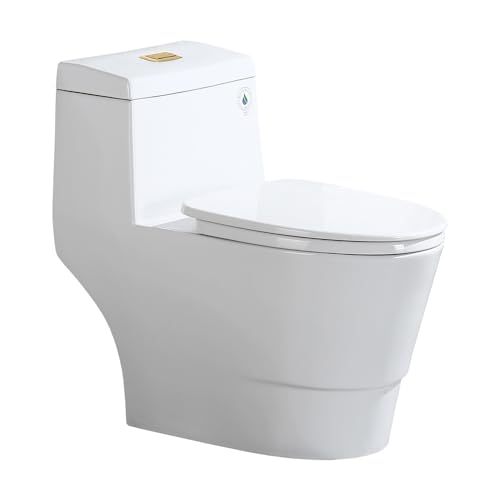 WOODBRIDGEE One Piece Toilet Soft Closing Seat, Chair