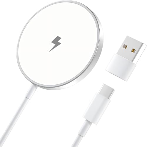 Wireless Charger iPhone, 15W Mag-Safe Charger for Apple iPhone 15 Pro Max/15 Pro/15 Plus/15/14/14 Pro Max/13/12/AirPods Pro, Magnetic Wireless iPhone Charger Pad Fast Charging iPhone Wireless Charger