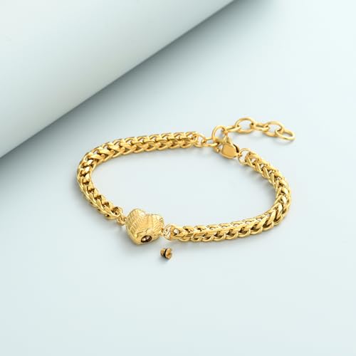 Imrsanl Heart Urn Bracelet for Ashes for Women (Gold) by Imrsanl - Used condition - Image 5