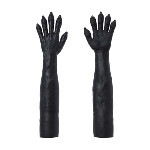 Gants de monstre en silicone pour terrifier vos amis au bal masqué d'Halloween