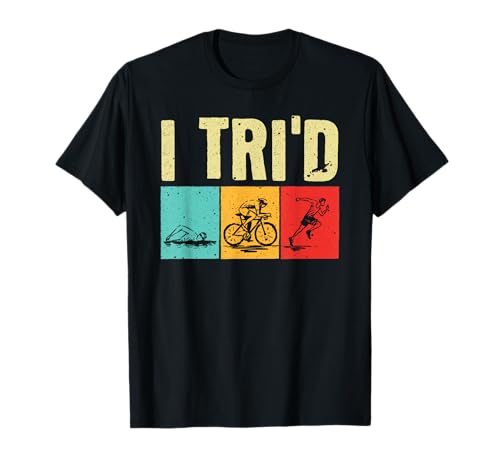 Funny Triathlon For Men Women Cyclist Swimmer Triathletes T-Shirt